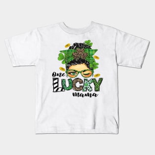 One Lucky Mama St Patricks Day Kids T-Shirt